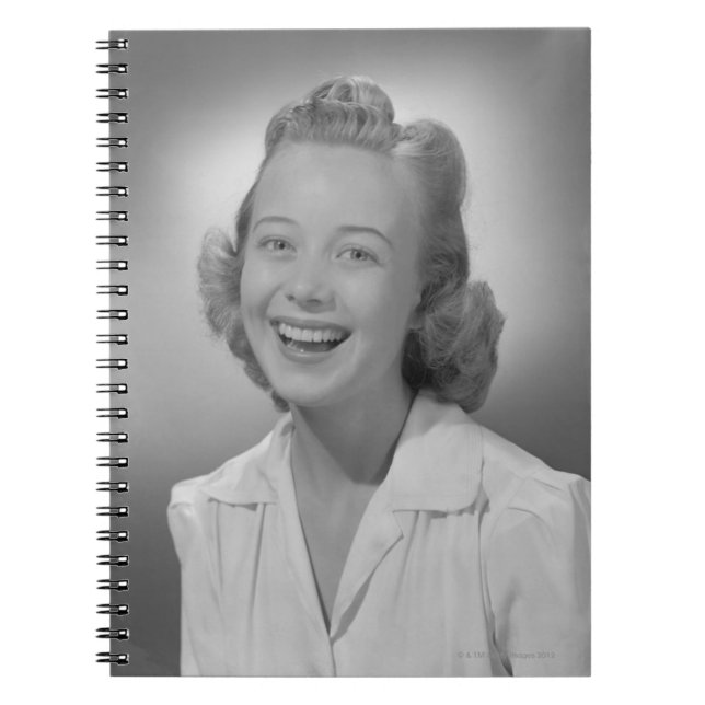 Woman Smiling Notebook (Front)