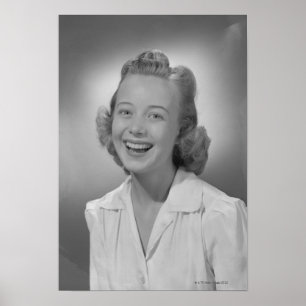 Woman Smiling Poster