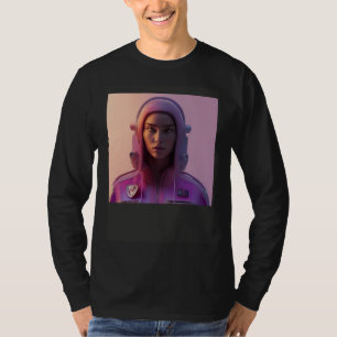 Woman Space Cadet Diver Astronaut Pilot Flying Su T-Shirt