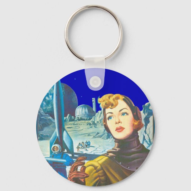 Woman Space Cadet Key Ring (Front)