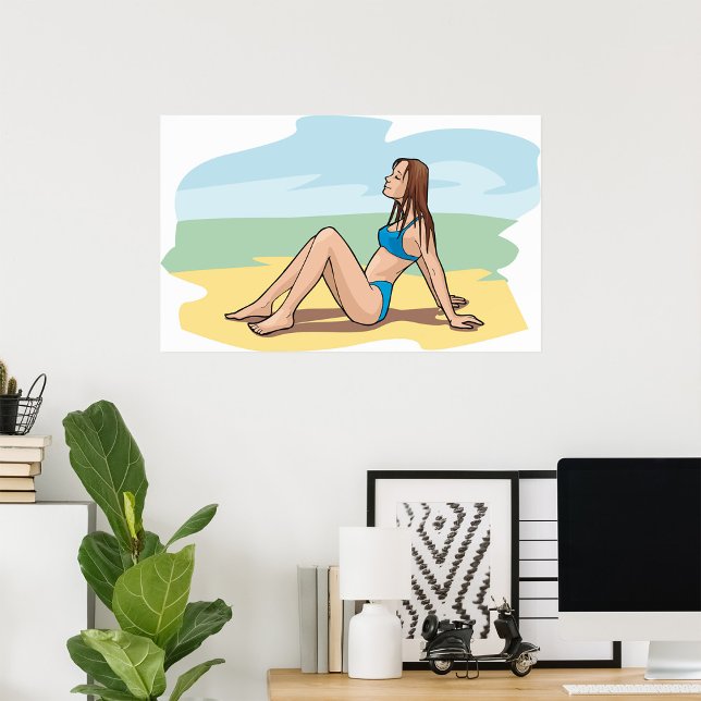 Woman Sunbathing Poster (Creator Uploaded)