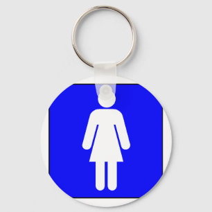 Woman Symbol Key Ring
