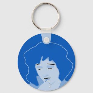 Woman taking Mifepristone Key Ring