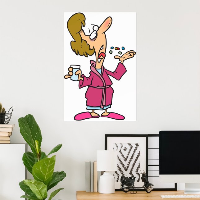 Woman Taking Pills Poster (Creator Uploaded)