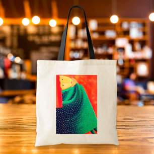 Woman Thinking Fine Art Painting Tote Bag