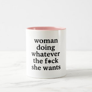 Woman Two-Tone Coffee Mug
