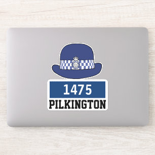 Woman UK Police Constable Hat with Name & Number