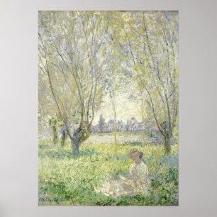 Woman under Willows, Monet 1880 Poster