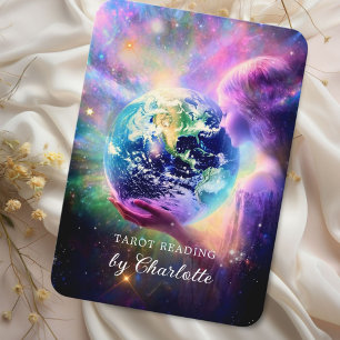 Woman Universe Energy Heiler Reiki Spirituell Business Card