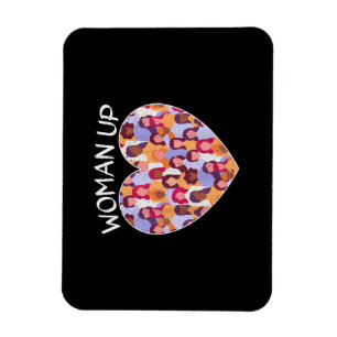Woman Up Feminist Feminism Women Empowerment Gende Magnet