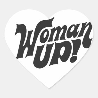 Woman Up! Heart Sticker