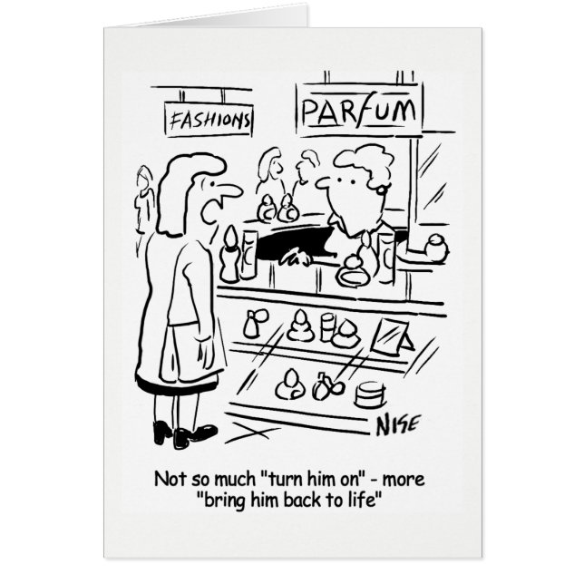 Woman wants a Perfume to "Bring Him Back to Life" (Front)