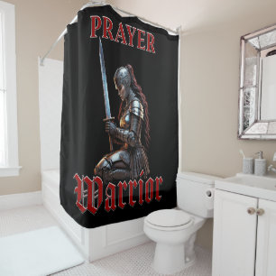 Woman Warrior of Christ 2 Timothy 2:3 Christian  Shower Curtain