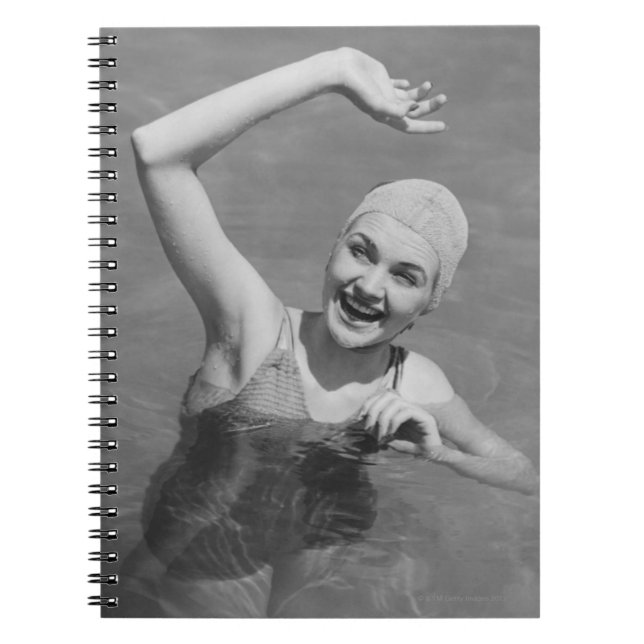 Woman Waving Notebook (Front)
