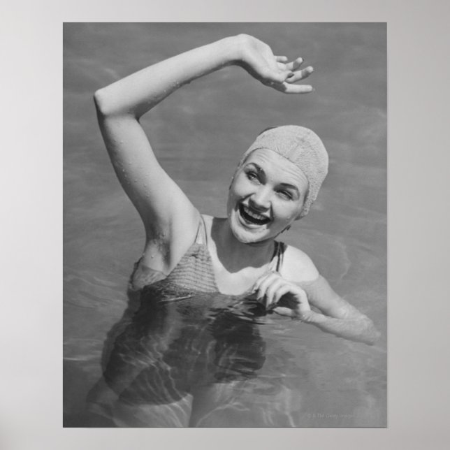 Woman Waving Poster (Front)