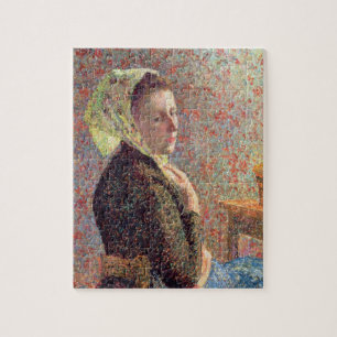 Woman wearing a green headscarf, 1893 jigsaw puzzle