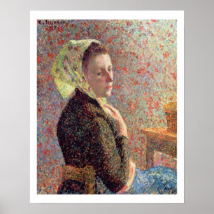 Woman wearing a green headscarf, 1893 poster