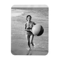 Woman with a Beach Ball