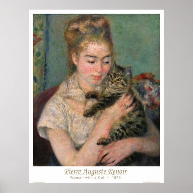 Woman with a Cat Poster (Front)