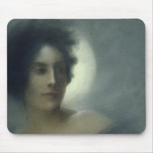 Woman with a Crescent Moon or, The Eclipse, 1888 Mouse Pad