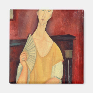 Woman with a Fan  1919 Magnet