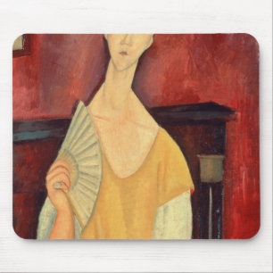 Woman with a Fan  1919 Mouse Pad