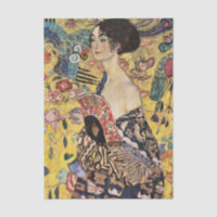 Woman with a Fan by Gustav Klimt
