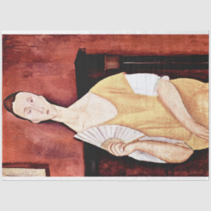 Woman with a Fan, Modigliani Tissue Paper