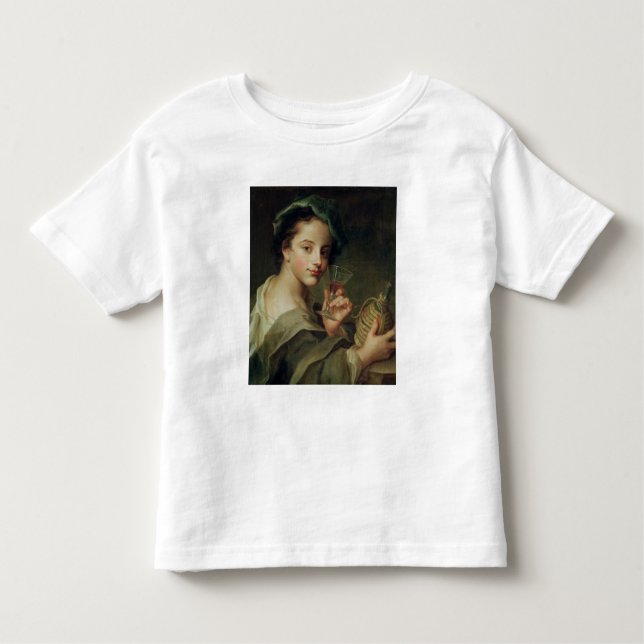 Woman with a Glass of Wine Toddler T-Shirt (Front)