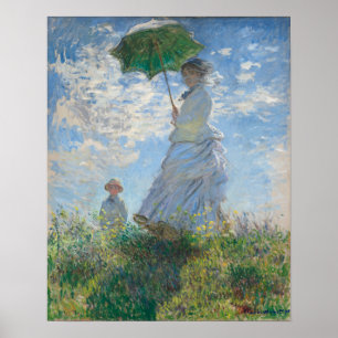 Woman with a Parasol (1875)   Claude Monet Poster
