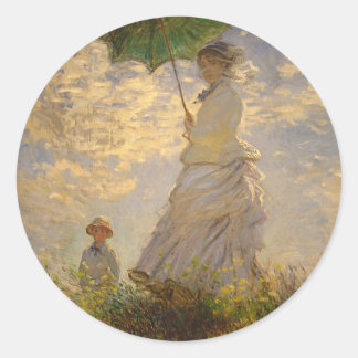 Woman with a Parasol, 1875 Sticker