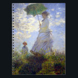 Woman with a Parasol by Claude Monet Notebook<br><div class="desc">Please visit my store for more interesting design and more colour choice. =>     zazzle.com/iwheels*</div>