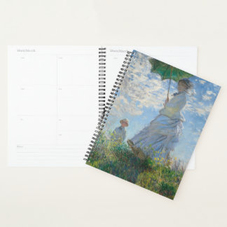 Woman with a Parasol by Claude Monet Planner