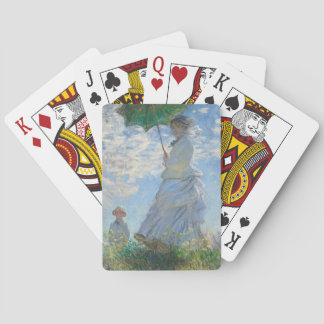 Woman with a Parasol by Claude Monet Playing Cards