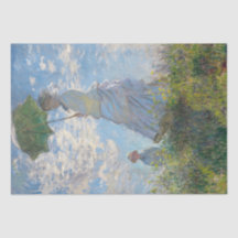 Woman With A Parasol by Monet Shabby Chic