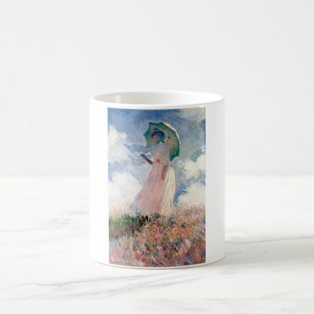 Woman with a Parasol, Claude Monet, 1886 Coffee Mug (Center)