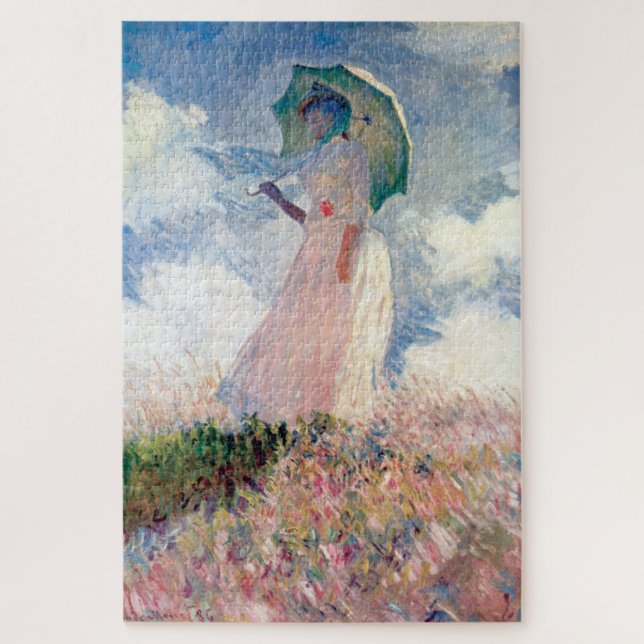 Woman with a Parasol, Claude Monet, 1886 Jigsaw Puzzle (Vertical)
