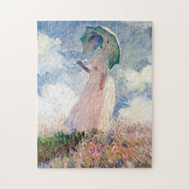 Woman with a Parasol, Claude Monet, 1886 Jigsaw Puzzle (Vertical)