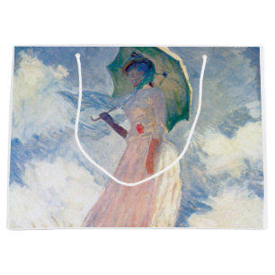 Woman with a Parasol, Claude Monet, 1886 Large Gift Bag
