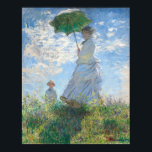 Woman with a Parasol - Claude Monet Fine Art Poster<br><div class="desc">Woman with a Parasol - Madame Monet and Her Son - Claude Monet (1875), French artist, fine art decor or gift. TRANSFER ART IMAGE TO ANY PRODUCT. All our fine art images are sourced from public galleries and optimised at 600 pixels per inch at a high resolution to provide a...</div>