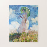 Woman with a Parasol Claude Monet lady vibrant art Jigsaw Puzzle<br><div class="desc">Woman with a Parasol Claude Monet lady vibrant art jigsaw puzzle</div>