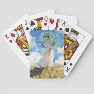 Woman with a Parasol Claude Monet Playing Cards