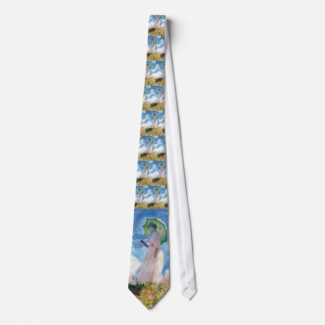 Woman with a Parasol  Claude Monet Tie (Front)