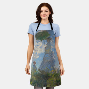Woman with a Parasol   French Landscape Apron
