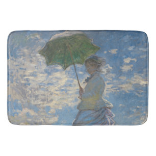 Woman with a Parasol - Madame Monet and Her Son Bath Mat