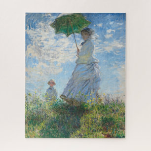 Woman with a Parasol, Madame Monet and Her Son Jigsaw Puzzle