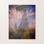 Woman with a Parasol - Madame Monet and Her Son Jigsaw Puzzle<br><div class="desc">According to art therapists, puzzles improve reality orientation, increase self-esteem, reduce anxiety and negative thoughts. Our brain experiences relief and enters a meditative state. So, if you are looking for something unique, custom and stress-free activity, then this Jigsaw Puzzle is the one you are looking for. It is a great...</div>