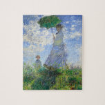 Woman with a Parasol, Madame Monet and Her Son Jigsaw Puzzle<br><div class="desc">Woman with a Parasol,  Madame Monet and Her Son by Claude Monet Vintage Fine Art Jigsaw Puzzle.</div>
