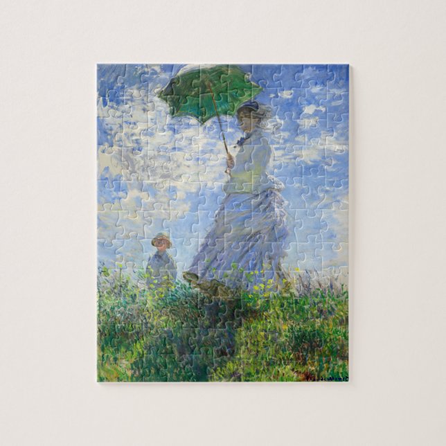 Woman with a Parasol, Madame Monet and Her Son Jigsaw Puzzle (Vertical)