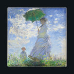Woman with a Parasol, Madame Monet and Her Son Magnet<br><div class="desc">Woman with a Parasol,  Madame Monet and Her Son by Claude Monet Vintage Fine Art</div>
